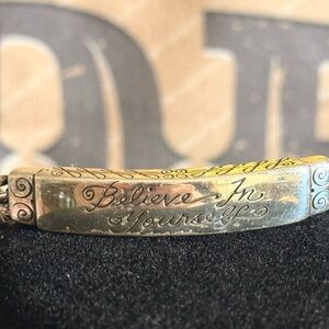 Brighton Inspirational Gold and Silver Bracelet